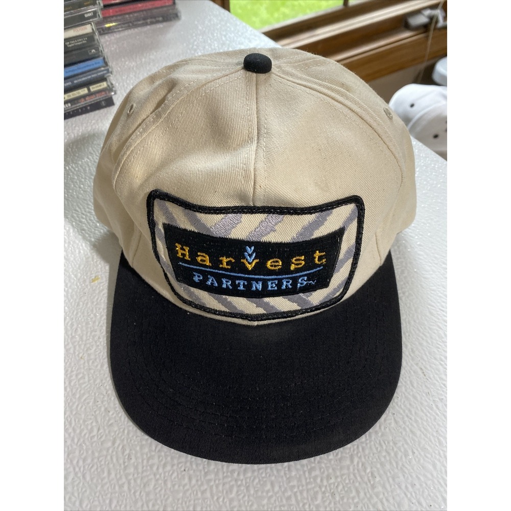 Vtg Feed Seed K-Products‎ Large Patch  Hat Harvest Partners Farmer Cap